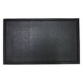 Lovelyhome 18 x 30 in. Black Door Mat LO1676399